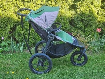 Kočárek Baby Jogger Summit X3 – zelený + pláštěnka a síťka p - 1