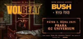 Prodám vstupenku do O2 arény - VOLBEAT