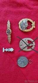 5x Bojový odznak Třetí říše. Wehrmacht, Luftwaffe, Kriegsmar