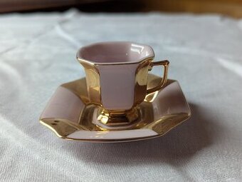 Růžový porcelán šapo Empír H&C Chodov