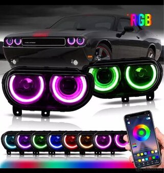 Predni světla. Světlomety.RGB. Dodge Chalenger 2008-2014