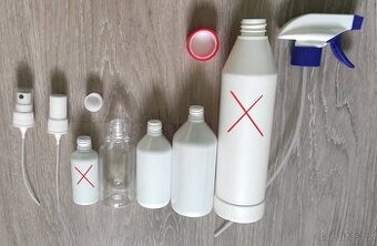 Plastové PET lahvičky 115ml, 215ml a rozprašovače - 1