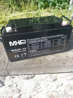 MHPower MS65-12 olověný akumulátor AGM 12V/65Ah