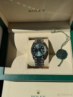 Rolex datejust 36 mint green