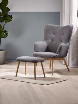 Křeslo s podnožkou