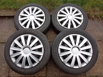 Zimní kola 15ky 4x100 pneu 90% RENAULT NISSAN DACIA -dobírka