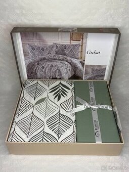 Francouzské povlečení zelené