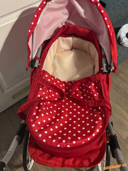 Dětský Retro kočárek pro panenky 2v1 New Baby