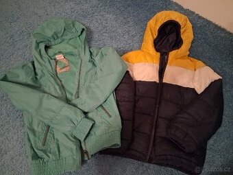 Podzimni chlapecké bundy 128 a 140