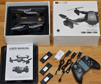 Dron Visuo XS809H + spousta příslušenství