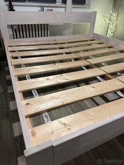 Postel 180×200 cm – dekor bílý dub