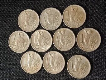 Konvolut 10 x 1 koruna 1946