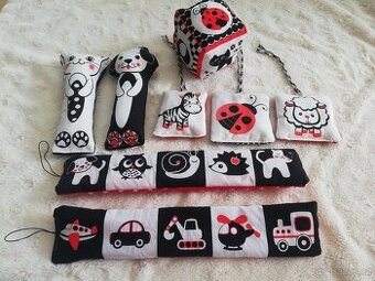 kontrastní sada zvířátka,leporela