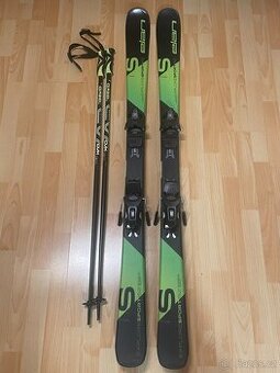 lyže Elan + lyžařské hole