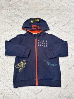 Chlapecká mikina na zip s kapucí vel 116 pro 6 let