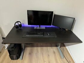 Kancelářský psací stůl černý 180x80 - 1