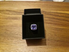 Nový nádherný stříbrný (Ag 925) prstýnek s fialov. fluoritem