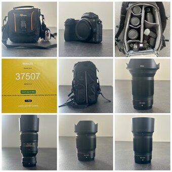 Nikon z6II + objektivy + příslušenství (svatební set)