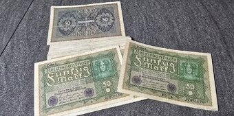 Bankovky 50 Marek rok 1919