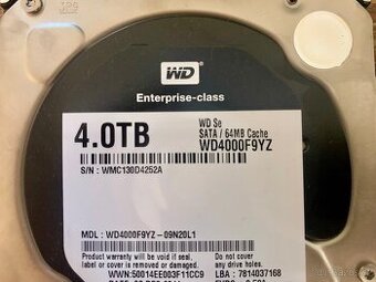 Použité pevné disky HDD 3,5, SATA 4TB