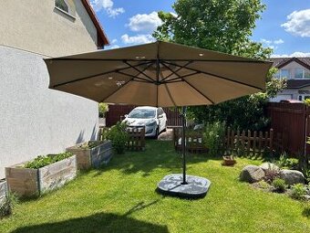 Slunečník boční 290cm s podstavcem