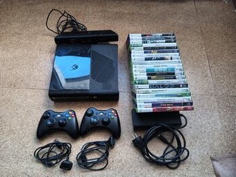 xBOX 360 S Kin.,ovl. 20 hrami v TOP stavu