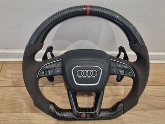 AUDI VOLANT KARBON - ALKANTARA - CERVENE ŠITIE