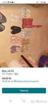 Boty vel. 33