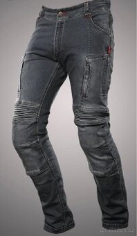 4SR Pánské kevlarové moto jeansy CLUB SPORT grey