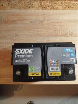 Autobaterie exide 77ah startovací proud 760