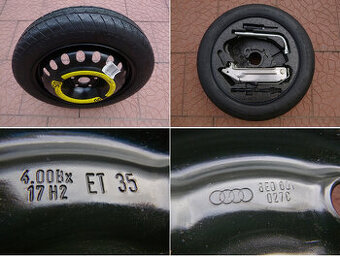 Rezerva dojezdovka originál Audi 5x112 4Jx17 ET35 8E0601027C