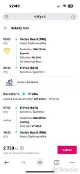 Letenky Barcelona