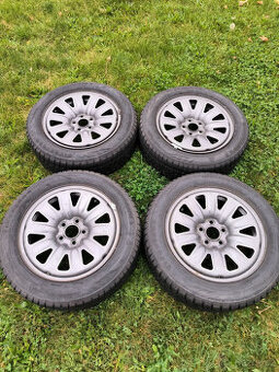 4 zimní kola ŠKODA 15´,5x100 pneu 185/60/15 FABIA, RAPID