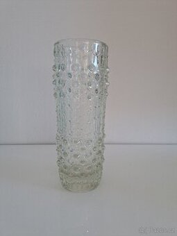 Retro váza, František Pečený, sklo Union