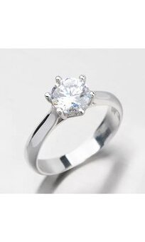 Zlatý prsten se zirkonem Goldex, vaha 3,4G, vel 53