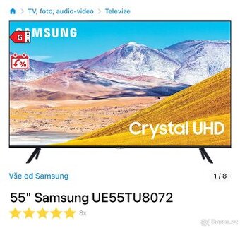 55" Samsung UE55TU8072