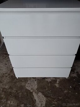 Ikea komoda Malm bílá 4 zásuvky