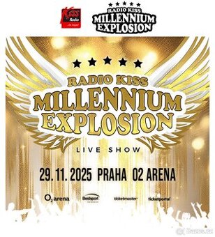 2 lístky na Millennium Explosion, cena ZA OBA