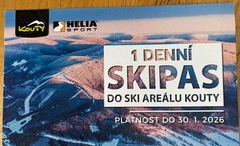 1 denní skipas - SKI AREÁL KOUTY