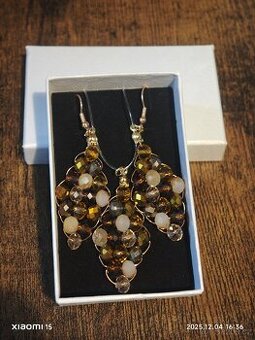 Dámské náušnice s náhrdelníkem - celý set