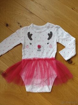 Vánočni šatičky/bodyčko sobík (80)