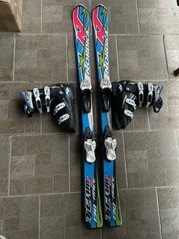 Lyže Nordica 130 cm + lyžáky Nordica 38-39