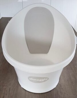 Shnuggle kbelíková vanička s pěnovým opěradlem světle šedá