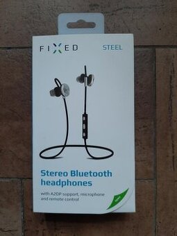 Fixed Bluetooth sluchátka Steel, A2DP, černá, nová