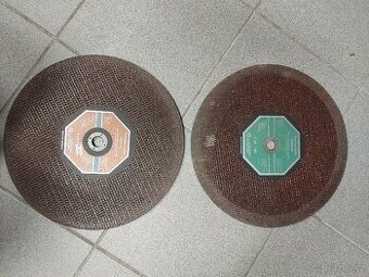 Řezné kotouče 350x3.5x22 (2ks ocel + 2ks kamen, litina)