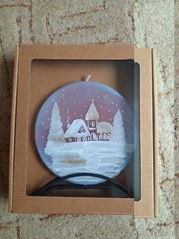 Vánoční kulatá svíčka