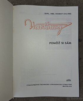 Knihy/Manuály - Wartburg & Škoda 1000MB