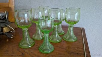 Skleničky retro zelené