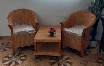 ratanová sedací souprava Carlot