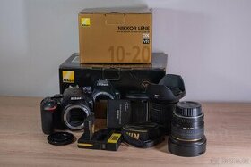 Nikon D3500 + Nikon 10-20mm, Samyang 8 mm